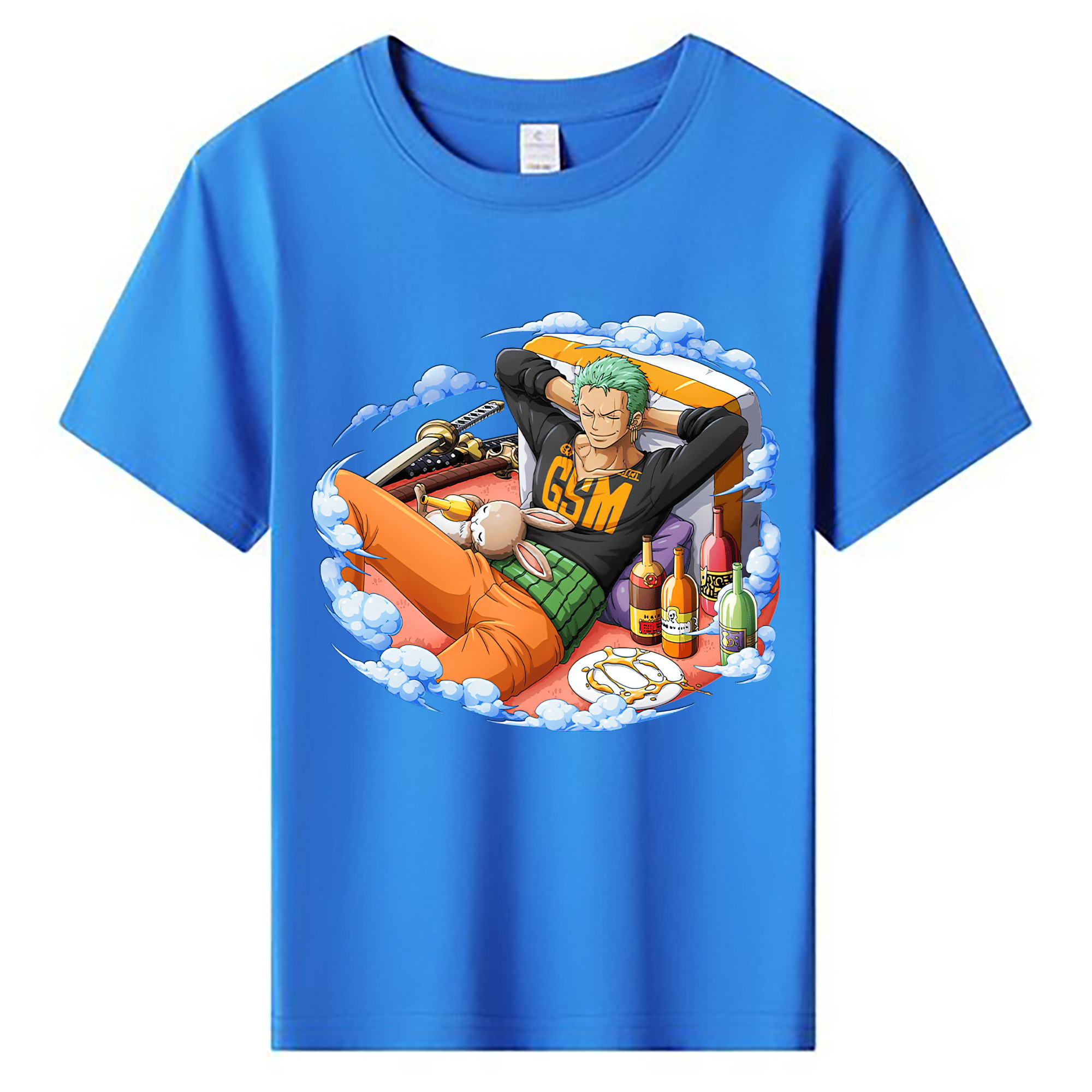 ワンピース ロロノア・ゾロ ONE PIECE Roronoa Zoro 綿100％キッズTシャツ（フロントプリント）